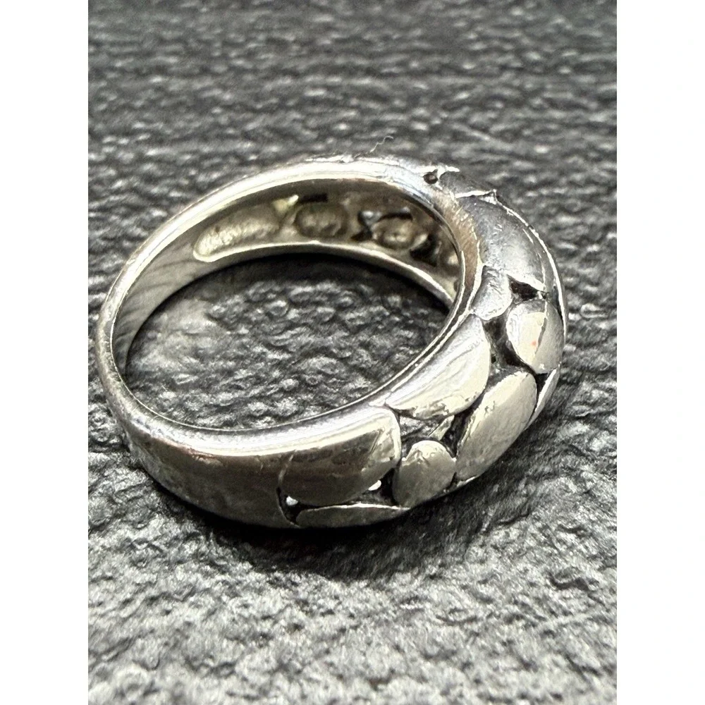 Band Ring Sterling Silver 925 Size 6 (some Scratches)